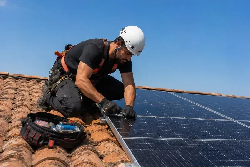 Maintenance et monitoring de panneaux solaires à Saint-Ciers-sur-Gironde